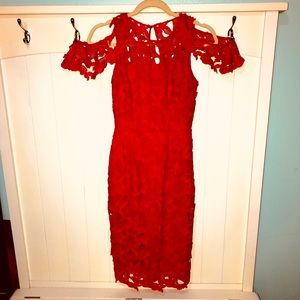 COPY - Red Sheath Tahari Arthur S. Levine Dress